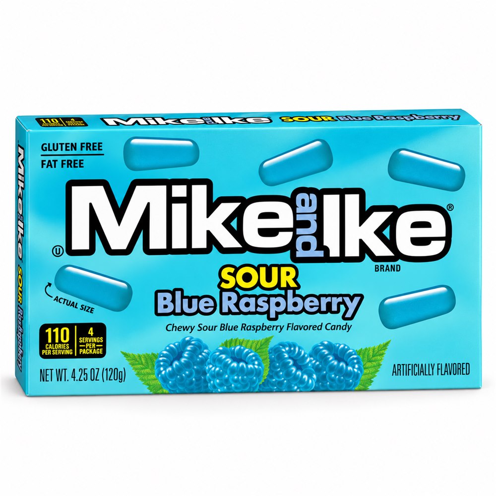 ������� Mike&Ike Sour Blue Raspberry   120��, ��